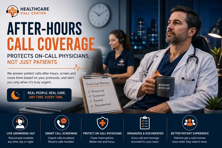 How an After-Hours Healthcare Answering Service Protects Your On-Call Physicians