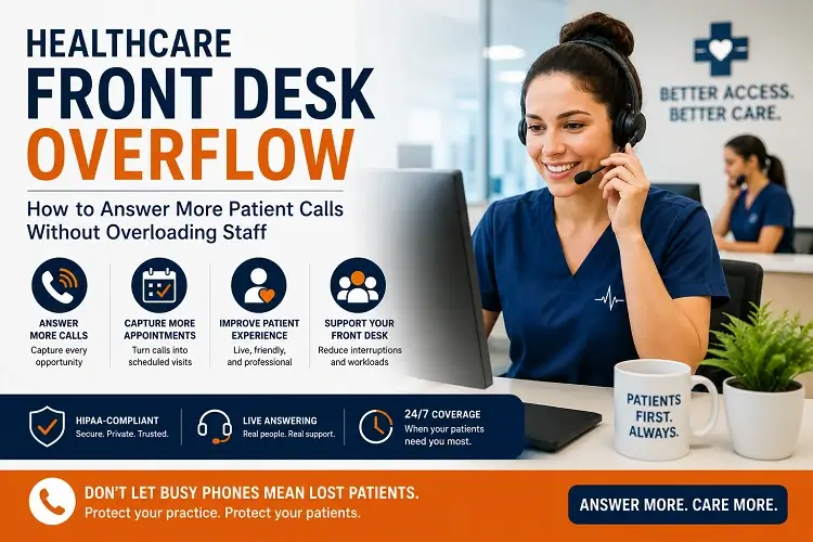 healthcare front desk overflow support