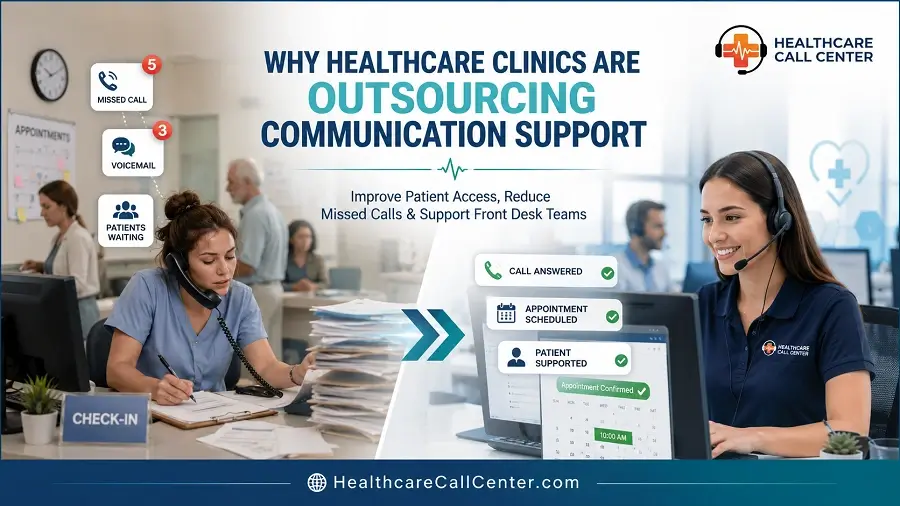Why Clinics Are Outsourcing Front Desk Communication with a Healthcare Call Center