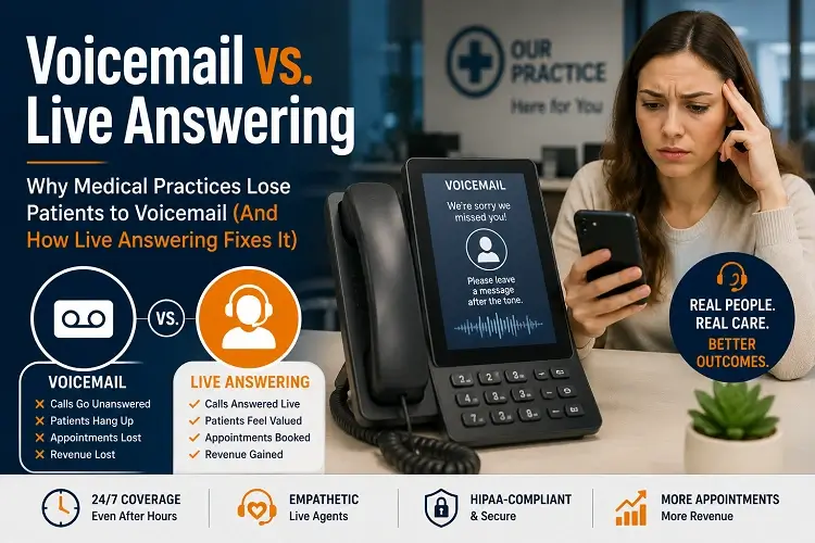 Why Medical Practices Lose Patients to Voicemail (And How Live Answering Fixes It)